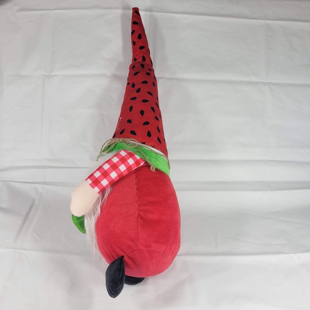 Rae Dunn Red & Green Watermelon Gnome "Life Is Sweet" - Picture 8 of 10